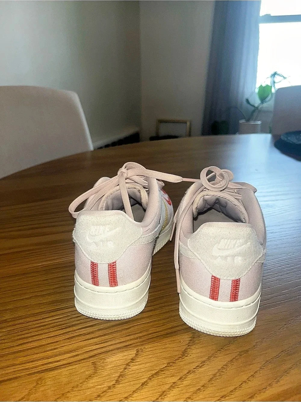 Nike Air Force 1 '07 Low LX Color Block Sneakers Pink & White